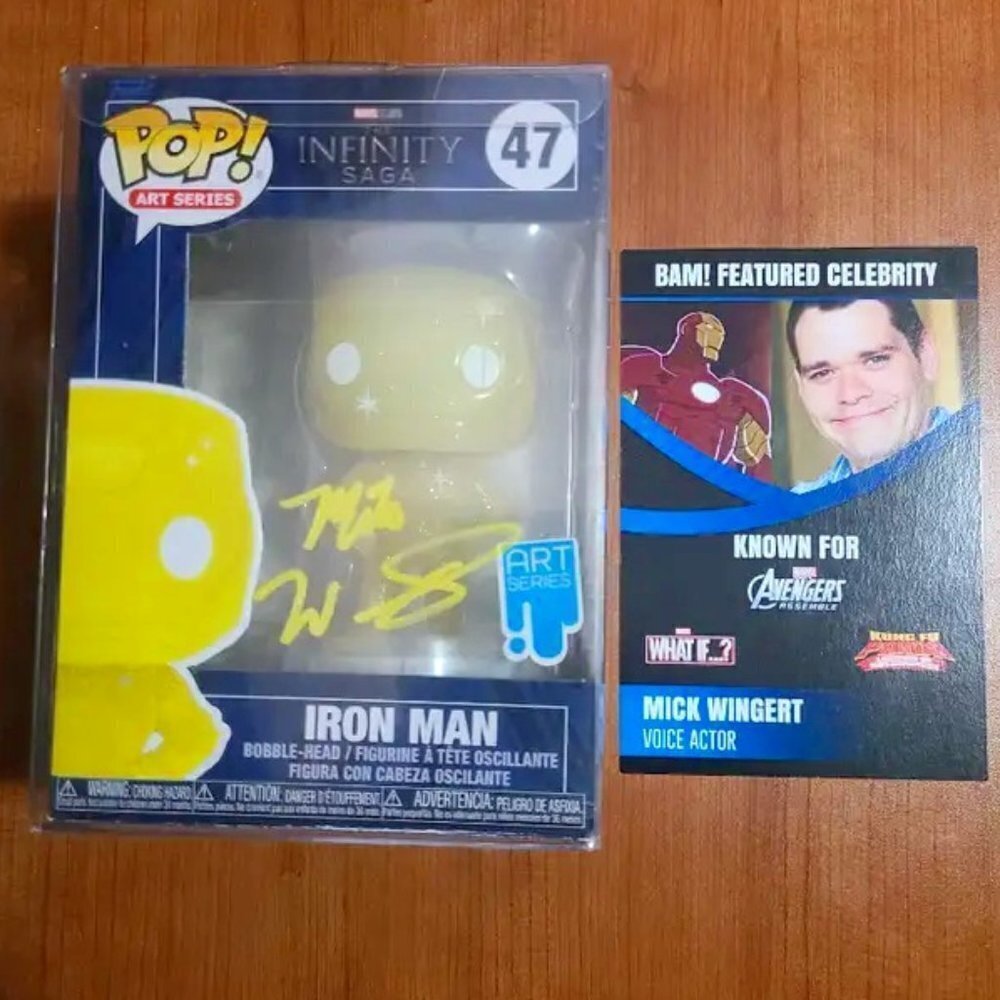 SIGNED - Infinity Saga - Art Series - Iron Man Funko Pop - Autograph